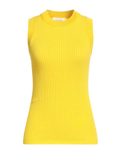 Sportmax Woman Top Yellow Size M Cotton In Yellow