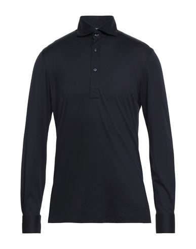 Brunello Cucinelli Cashmere Long Sleeve Polo In Black