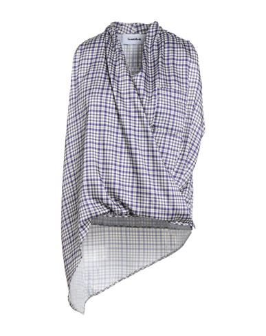 Hache Woman Top Dark Purple Size 8 Polyester In Gray