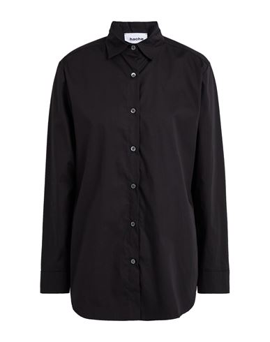 Hache Woman Shirt Black Size 6 Cotton