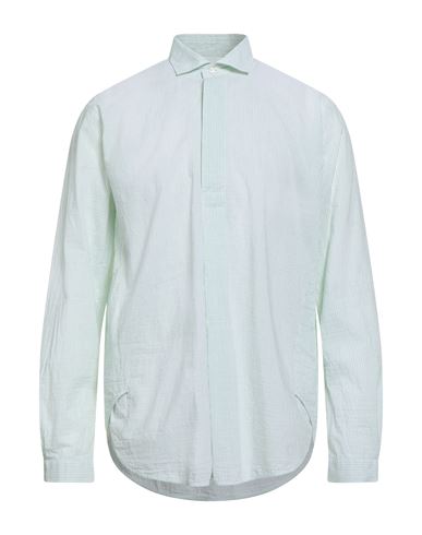 Brian Dales Man Shirt Lime Green Size 16 Cotton, Linen In Green