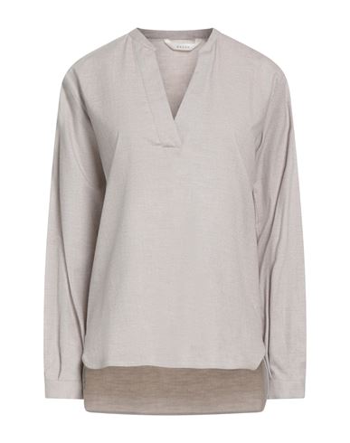 Xacus Woman Top Beige Size 8 Cotton In Neutral