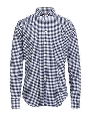 Alexingh Man Shirt Blue Size 17 Cotton In Blue