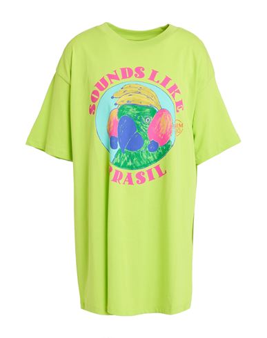 Farm Rio Woman T-shirt Lime Green Size Xl Cotton In Green