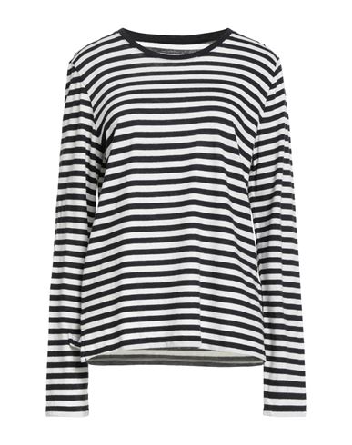 Majestic Filatures Woman T-shirt Midnight Blue Size 4 Organic Cotton, Cashmere In Multi