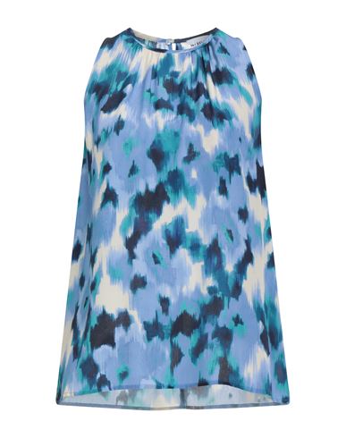 Marella Woman Top Light Blue Size 10 Silk In Blue