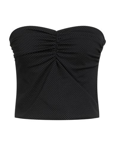 Motel Woman Top Black Size M Viscose, Polyamide, Polyester, Elastane In Black
