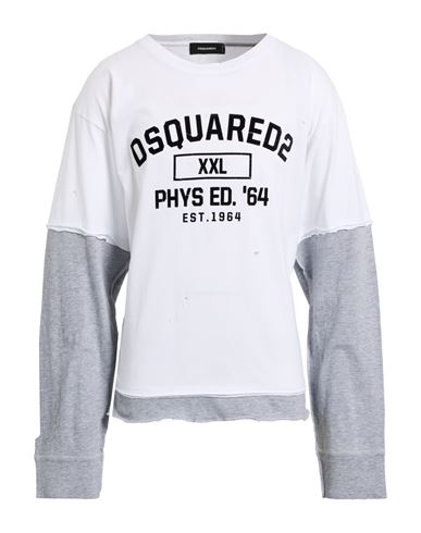 Dsquared2 Man T-shirt White Size L Cotton In White