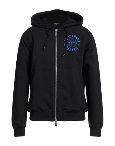 Dsquared2 Sweatshirt With Hoodie And Zip In Black