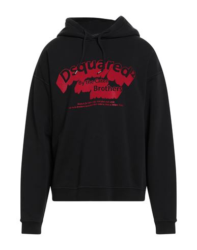 Dsquared2 Man Sweatshirt Black Size L Cotton In Black