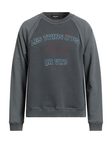 Dsquared2 Man Sweatshirt Grey Size M Cotton In Gray