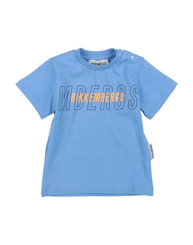 Bikkembergs Newborn Boy T-shirt Light Blue Size 0 Cotton In Blue