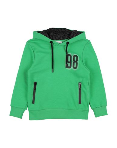 Bikkembergs Toddler Boy Sweatshirt Green Size 4 Cotton, Polyester In Green