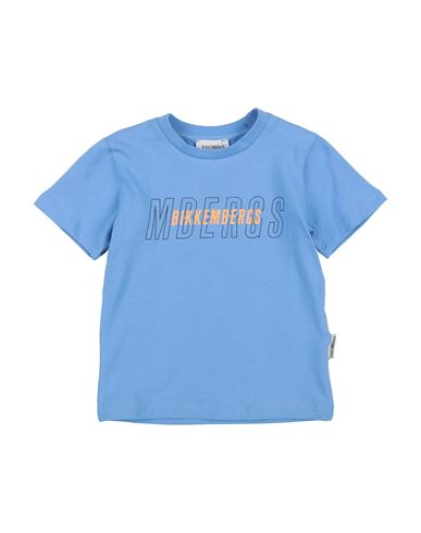 Bikkembergs Toddler Boy T-shirt Light Blue Size 4 Cotton In Blue