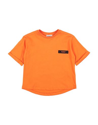 Bikkembergs Toddler Boy T-shirt Orange Size 4 Cotton In Orange