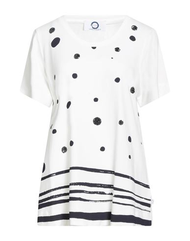 Voyage By Marina Rinaldi Woman T-shirt White Size L Viscose, Elastane