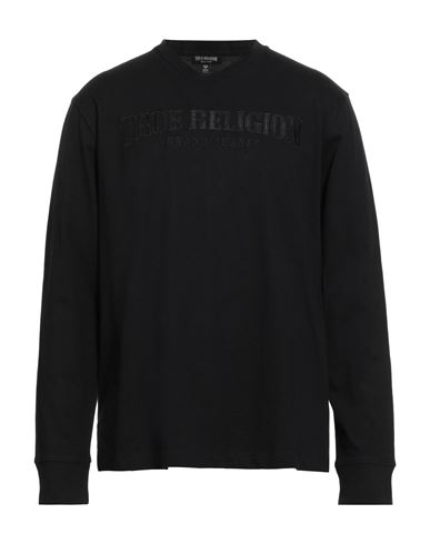 True Religion Man T-shirt Black Size L Cotton In Black