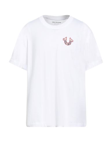 True Religion Man T-shirt White Size L Cotton In White
