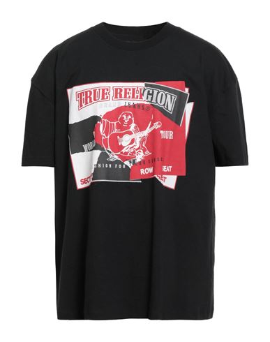 True Religion Man T-shirt Black Size M Cotton In Black