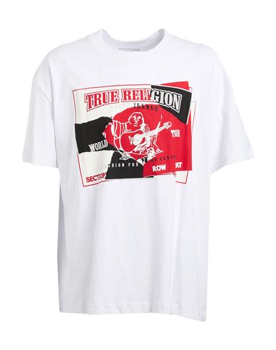 True Religion Man T-shirt White Size L Cotton In White