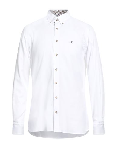 Hackett Man Shirt White Size Xl Cotton In White