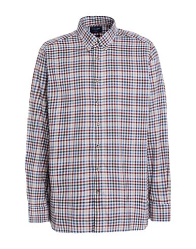 Hackett Man Shirt Burgundy Size 3xl Cotton In Multi
