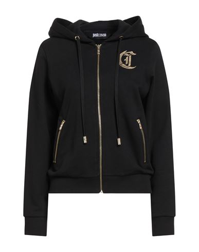 Just Cavalli Logo-print Hoodie In Black