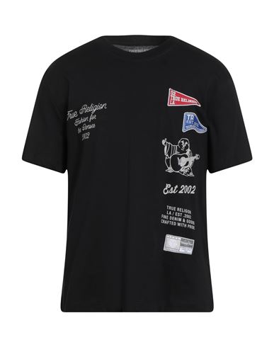 True Religion Man T-shirt Black Size L Cotton In Black