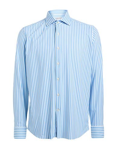 Ghirardelli Next Man Shirt Light Blue Size 17 ½ Polyamide, Elastane In Blue