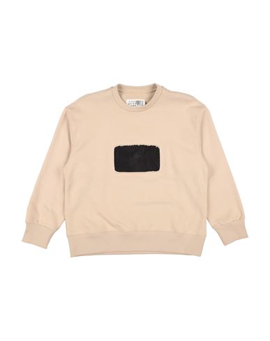 Mm6 Maison Margiela Toddler Girl Sweatshirt Beige Size 6 Cotton, Rayon In Brown