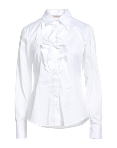 Camicettasnob Woman Shirt White Size 6 Cotton, Polyamide, Elastane In White