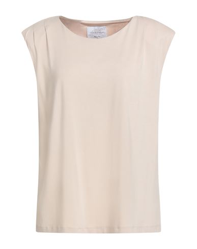 Vicario Cinque Woman Top Beige Size Xl Viscose, Elastane In Neutral