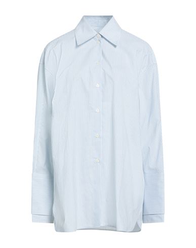 Rohe Róhe Woman Shirt Sky Blue Size 6 Cotton In Blue