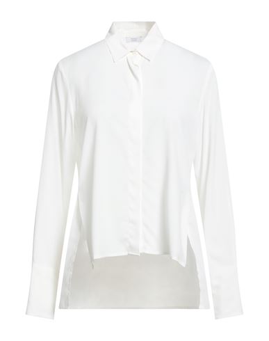 Peserico Easy Woman Shirt White Size 6 Cotton, Elastane In White