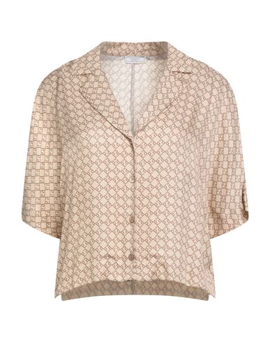 Peserico Woman Shirt Beige Size 6 Viscose In Nude