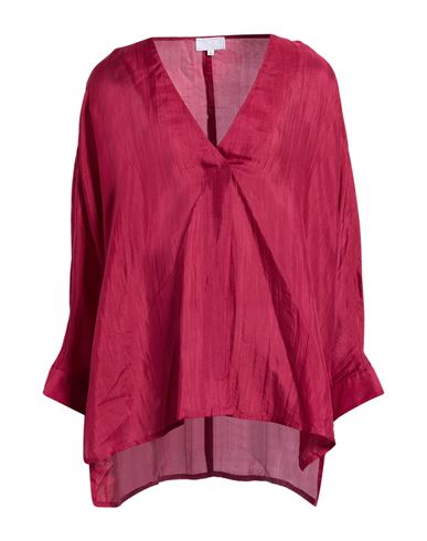 The Rose Ibiza Woman Top Garnet Size Xl Silk In Pink