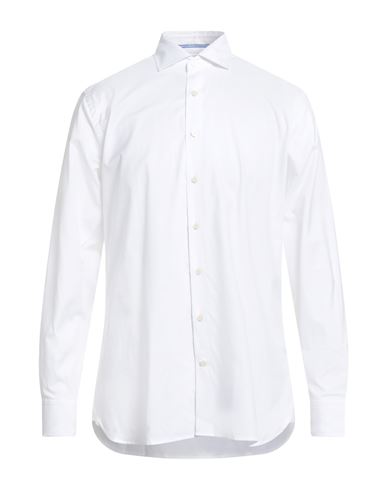 Hackett Man Shirt White Size L Cotton In White