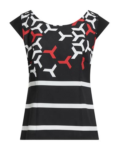 Éclà Woman Top Black Size 12 Polyester, Elastane In Black