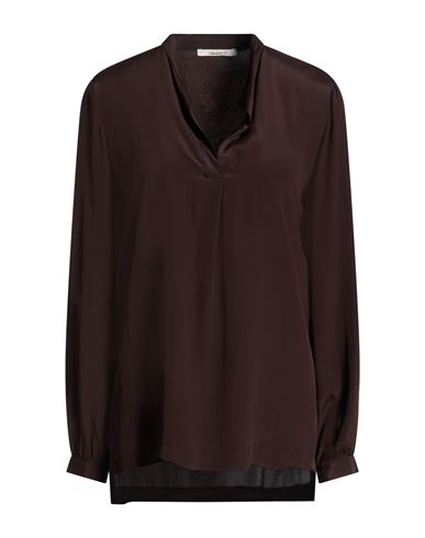 Maliparmi Malìparmi Woman Top Chocolate Brown Size 6 Acetate, Silk