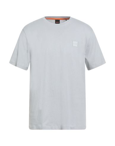 Hugo Boss Boss Man T-shirt Light Grey Size Xxl Cotton In Gray