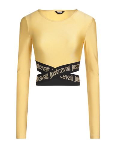 Just Cavalli Woman T-shirt Yellow Size Xxs Polyamide, Elastane