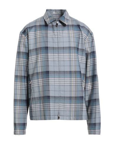 Dior Man Jacket Grey Size 40 Wool In Blue