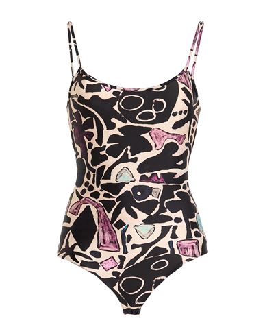 Weekend Max Mara Phantasie By Arthur Arbesser X  Woman Bodysuit Beige Size S Polyami In Black