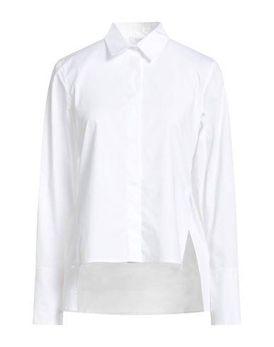 Peserico Easy Woman Shirt White Size 6 Cotton, Elastane In White