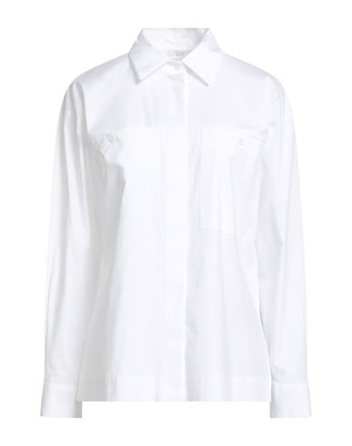 Peserico Easy Woman Shirt White Size 6 Cotton, Elastane In White
