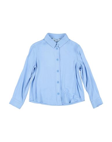 Mimisol Toddler Girl Shirt Light Blue Size 4 Viscose In Blue