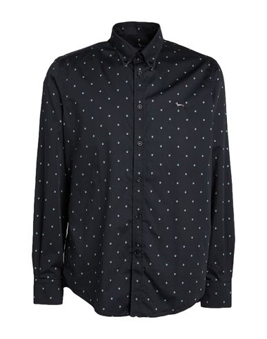 Harmont & Blaine Man Shirt Black Size Xl Cotton In Black