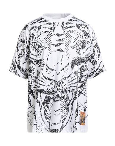 Just Cavalli Man T-shirt White Size Xxl Cotton In White