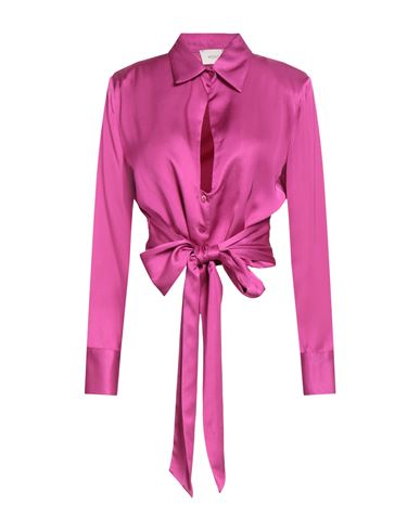Vicolo Woman Shirt Fuchsia Size M Viscose In Pink