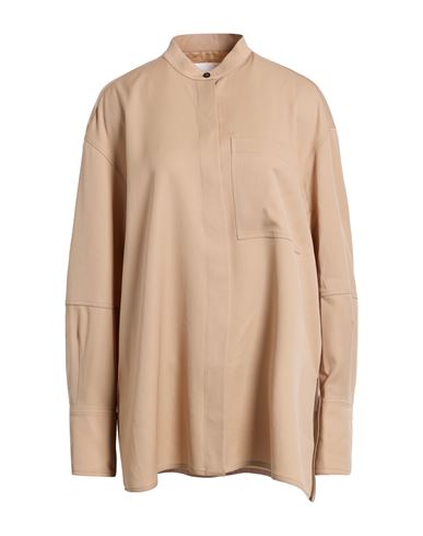 Jil Sander Woman Shirt Sand Size 4 Virgin Wool In Neutral